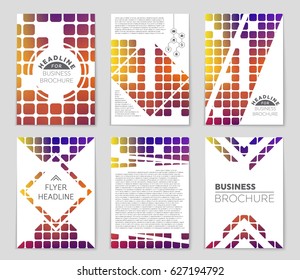 Abstract vector layout background set. For art template design, list, page, mockup brochure theme style, banner, idea, cover, booklet, print, flyer, book, blank, card, ad, sign, sheet,, a4