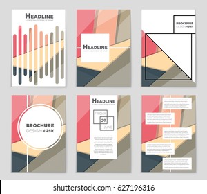 Abstract vector layout background set. For art template design, list, front page, mockup brochure theme style, banner, idea, cover, booklet, print, flyer, book, blank, card, ad, sign, sheet,, a4