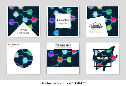 Abstract vector layout background set. For art template design, list, page, mockup brochure theme style, banner, idea, cover, booklet, print, flyer, book, blank, card, ad, sign, sheet,, 
