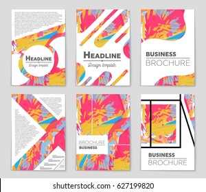 Abstract vector layout background set. For art template design, list, front page, mockup brochure theme style, banner, idea, cover, booklet, print, flyer, book, blank, card, ad, sign, sheet,, a4.