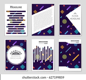 Abstract vector layout background set. For art template design, list, front page, mockup brochure theme style, banner, idea, cover, booklet, print, flyer, book, blank, card, ad, sign, sheet,, a4