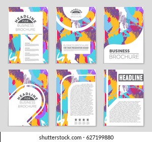 Abstract vector layout background set. For art template design, list, front page, mockup brochure theme style, banner, idea, cover, booklet, print, flyer, book, blank, card, ad, sign, sheet,, a4