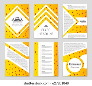 Abstract vector layout background set. For art template design, list, front page, mockup brochure theme style, banner, idea, cover, booklet, print, flyer, book, blank, card, ad, sign, sheet,, a4