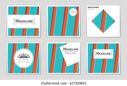 Abstract vector layout background set. For art template design, list, page, mockup brochure theme style, banner, idea, cover, booklet, print, flyer, book, blank, card, ad, sign, sheet,, 