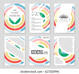Abstract vector layout background set. For art template design, list, page, mockup brochure theme style, banner, idea, cover, booklet, print, flyer, book, blank, card, ad, sign, sheet,, a4