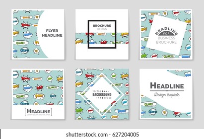 Abstract vector layout background set. For art template design, list, page, mockup brochure theme style, banner, idea, cover, booklet, print, flyer, book, blank, card, ad, sign, sheet,, 