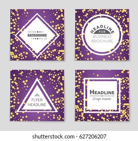 Abstract vector layout background set. For art template design, list, front page, mockup brochure theme style, banner, idea, cover, booklet, print, flyer, book, blank, card, ad, sign, sheet,, a4