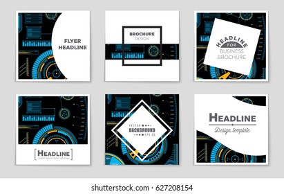 Abstract vector layout background set. For art template design, list, page, mockup brochure theme style, banner, idea, cover, booklet, print, flyer, book, blank, card, ad, sign, sheet,, 
