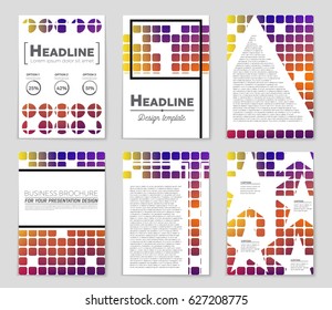 Abstract vector layout background set. For art template design, list, page, mockup brochure theme style, banner, idea, cover, booklet, print, flyer, book, blank, card, ad, sign, sheet,, a4