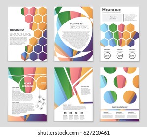 Abstract vector layout background set. For art template design, list, front page, mockup brochure theme style, banner, idea, cover, booklet, print, flyer, book, blank, card, ad, sign, sheet,, a4