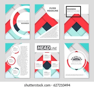 Abstract vector layout background set. For art template design, list, front page, mockup brochure theme style, banner, idea, cover, booklet, print, flyer, book, blank, card, ad, sign, sheet,, a4