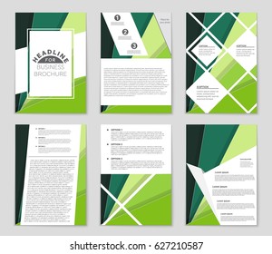 Abstract vector layout background set. For art template design, list, front page, mockup brochure theme style, banner, idea, cover, booklet, print, flyer, book, blank, card, ad, sign, sheet,, a4