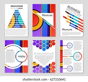 Abstract vector layout background set. For art template design, list, front page, mockup brochure theme style, banner, idea, cover, booklet, print, flyer, book, blank, card, ad, sign, sheet,, a4