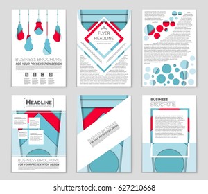 Abstract vector layout background set. For art template design, list, front page, mockup brochure theme style, banner, idea, cover, booklet, print, flyer, book, blank, card, ad, sign, sheet,, a4