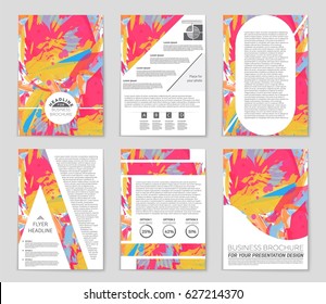 Abstract vector layout background set. For art template design, list, front page, mockup brochure theme style, banner, idea, cover, booklet, print, flyer, book, blank, card, ad, sign, sheet,, a4.