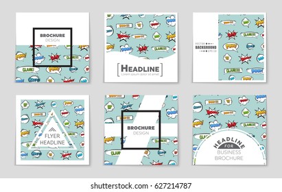 Abstract vector layout background set. For art template design, list, page, mockup brochure theme style, banner, idea, cover, booklet, print, flyer, book, blank, card, ad, sign, sheet,, 
