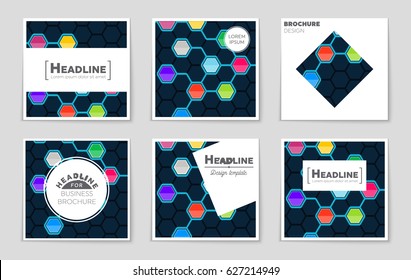 Abstract vector layout background set. For art template design, list, page, mockup brochure theme style, banner, idea, cover, booklet, print, flyer, book, blank, card, ad, sign, sheet,, 