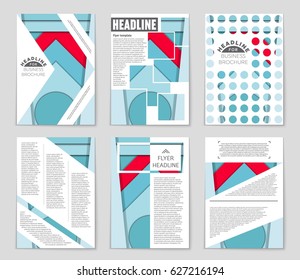 Abstract vector layout background set. For art template design, list, front page, mockup brochure theme style, banner, idea, cover, booklet, print, flyer, book, blank, card, ad, sign, sheet,, a4