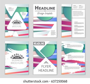 Abstract vector layout background set. For art template design, list, front page, mockup brochure theme style, banner, idea, cover, booklet, print, flyer, book, blank, card, ad, sign, sheet,, a4