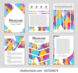 Abstract vector layout background set. For art template design, list, front page, mockup brochure theme style, banner, idea, cover, booklet, print, flyer, book, blank, card, ad, sign, sheet,, a4