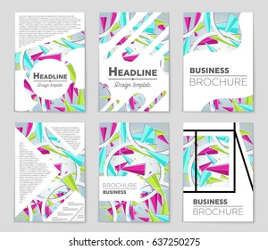 Abstract vector layout background set. For art template design, list, page, mockup brochure theme style, banner, idea, cover, booklet, print, flyer, book, blank, card, ad, sign, sheet,, a4