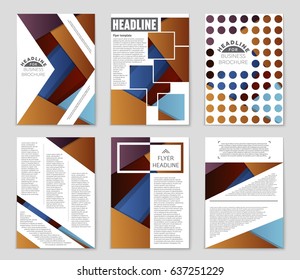 Abstract vector layout background set. For art template design, list, front page, mockup brochure theme style, banner, idea, cover, booklet, print, flyer, book, blank, card, ad, sign, sheet,, a4