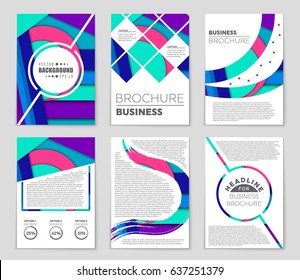 Abstract vector layout background set. For art template design, list, front page, mockup brochure theme style, banner, idea, cover, booklet, print, flyer, book, blank, card, ad, sign, sheet,, a4