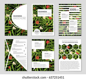 Abstract vector layout background set. For art template design, list, front page, mockup brochure theme style, banner, idea, cover, booklet, print, flyer, book, blank, card, ad, sign, sheet,, a4