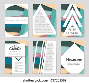 Abstract vector layout background set. For art template design, list, front page, mockup brochure theme style, banner, idea, cover, booklet, print, flyer, book, blank, card, ad, sign, sheet,, a4