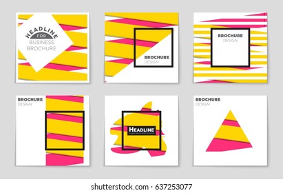 Abstract vector layout background set. For art template design, list, page, mockup brochure theme style, banner, idea, cover, booklet, print, flyer, book, blank, card, ad, sign, sheet,, a4