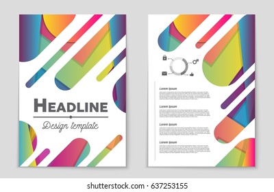 Abstract vector layout background set. For art template design, list, front page, mockup brochure theme style, banner, idea, cover, booklet, print, flyer, book, blank, card, ad, sign, sheet,, a4