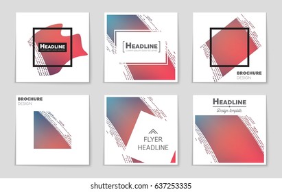 Abstract vector layout background set. For art template design, list, page, mockup brochure theme style, banner, idea, cover, booklet, print, flyer, book, blank, card, ad, sign, sheet,, a4