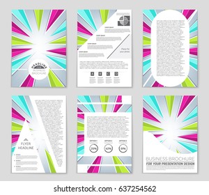 Abstract vector layout background set. For art template design, list, page, mockup brochure theme style, banner, idea, cover, booklet, print, flyer, book, blank, card, ad, sign, sheet,, a4