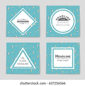 Abstract vector layout background set. For art template design, list, front page, mockup brochure theme style, banner, idea, cover, booklet, print, flyer, book, blank, card, ad, sign, sheet,, a4