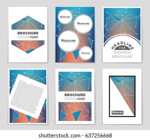 Abstract vector layout background set. For art template design, list, front page, mockup brochure theme style, banner, idea, cover, booklet, print, flyer, book, blank, card, ad, sign, sheet,, a4