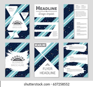 Abstract vector layout background set. For art template design, list, page, mockup brochure theme style, banner, idea, cover, booklet, print, flyer, book, blank, card, ad, sign, sheet,, a4