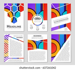 Abstract vector layout background set. For art template design, list, front page, mockup brochure theme style, banner, idea, cover, booklet, print, flyer, book, blank, card, ad, sign, sheet,, a4
