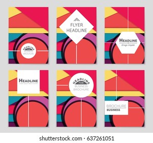 Abstract vector layout background set. For art template design, list, front page, mockup brochure theme style, banner, idea, cover, booklet, print, flyer, book, blank, card, ad, sign, sheet,, a4