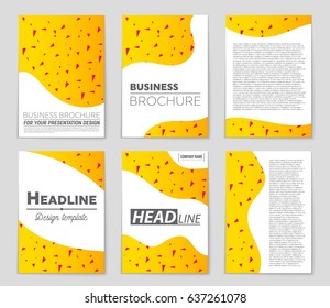 Abstract vector layout background set. For art template design, list, front page, mockup brochure theme style, banner, idea, cover, booklet, print, flyer, book, blank, card, ad, sign, sheet,, a4