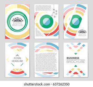 Abstract vector layout background set. For art template design, list, page, mockup brochure theme style, banner, idea, cover, booklet, print, flyer, book, blank, card, ad, sign, sheet,, a4