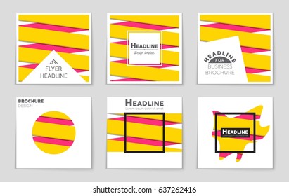 Abstract vector layout background set. For art template design, list, page, mockup brochure theme style, banner, idea, cover, booklet, print, flyer, book, blank, card, ad, sign, sheet,, a4