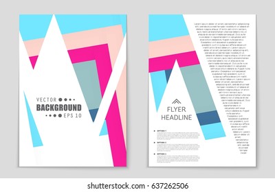 Abstract vector layout background set. For art template design, list, front page, mockup brochure theme style, banner, idea, cover, booklet, print, flyer, book, blank, card, ad, sign, sheet,, a4