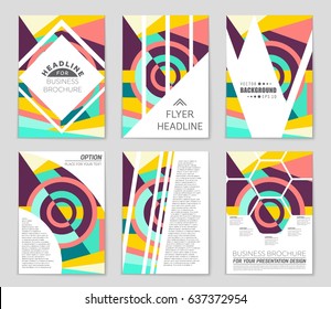 Abstract vector layout background set. For art template design, list, front page, mockup brochure theme style, banner, idea, cover, booklet, print, flyer, book, blank, card, ad, sign, sheet,, a4