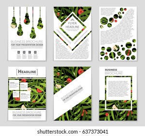 Abstract vector layout background set. For art template design, list, front page, mockup brochure theme style, banner, idea, cover, booklet, print, flyer, book, blank, card, ad, sign, sheet,, a4