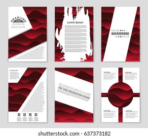 Abstract vector layout background set. For art template design, list, page, mockup brochure theme style, banner, idea, cover, booklet, print, flyer, book, blank, card, ad, sign, sheet,, a4.