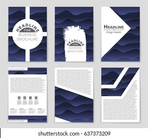 Abstract vector layout background set. For art template design, list, page, mockup brochure theme style, banner, idea, cover, booklet, print, flyer, book, blank, card, ad, sign, sheet,, a4.