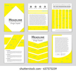 Abstract vector layout background set. For art template design, list, front page, mockup brochure theme style, banner, idea, cover, booklet, print, flyer, book, blank, card, ad, sign, sheet,, a4