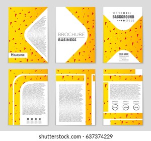 Abstract vector layout background set. For art template design, list, front page, mockup brochure theme style, banner, idea, cover, booklet, print, flyer, book, blank, card, ad, sign, sheet,, a4