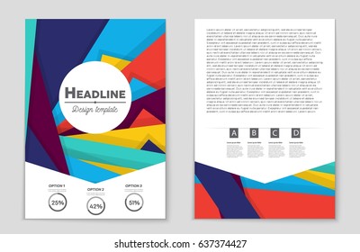 Abstract vector layout background set. For art template design, list, front page, mockup brochure theme style, banner, idea, cover, booklet, print, flyer, book, blank, card, ad, sign, sheet,, a4
