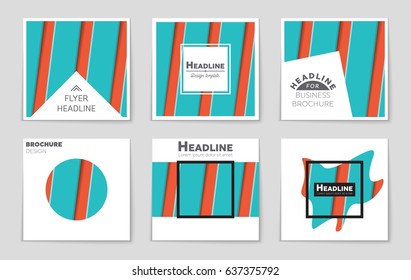 Abstract vector layout background set. For art template design, list, page, mockup brochure theme style, banner, idea, cover, booklet, print, flyer, book, blank, card, ad, sign, sheet,, a4